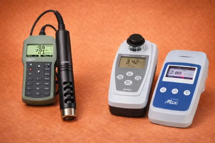 Sonda multiparâmetro e turbidimetro