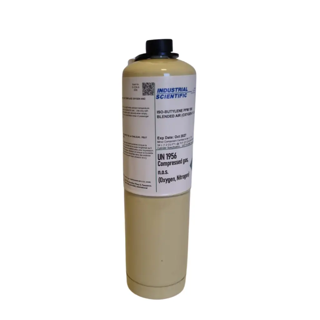 Cilíndro 4 gases (H2S, CO, O2 E %LEL-CH4) - 34l